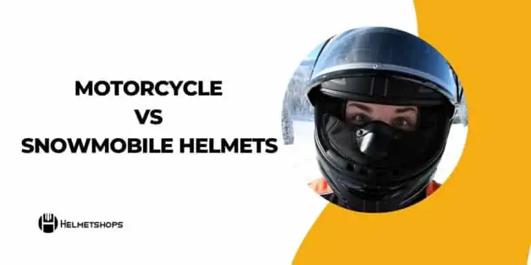 Helmet Showdown: Motorcycle vs. Snowmobile Helmets